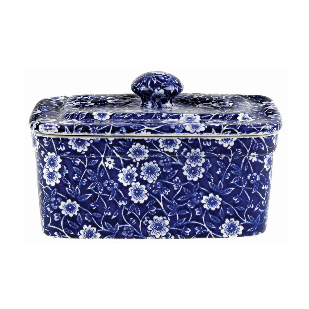 Burleigh Dark Blue Calico バタ-デイッシュ Blue Calico Burleigh Collection – 31 WESTGATE